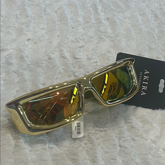 AKIRA Liquid Gold VOLCANITE Sunglasses adult one size new w tags - Picture 1 of 8